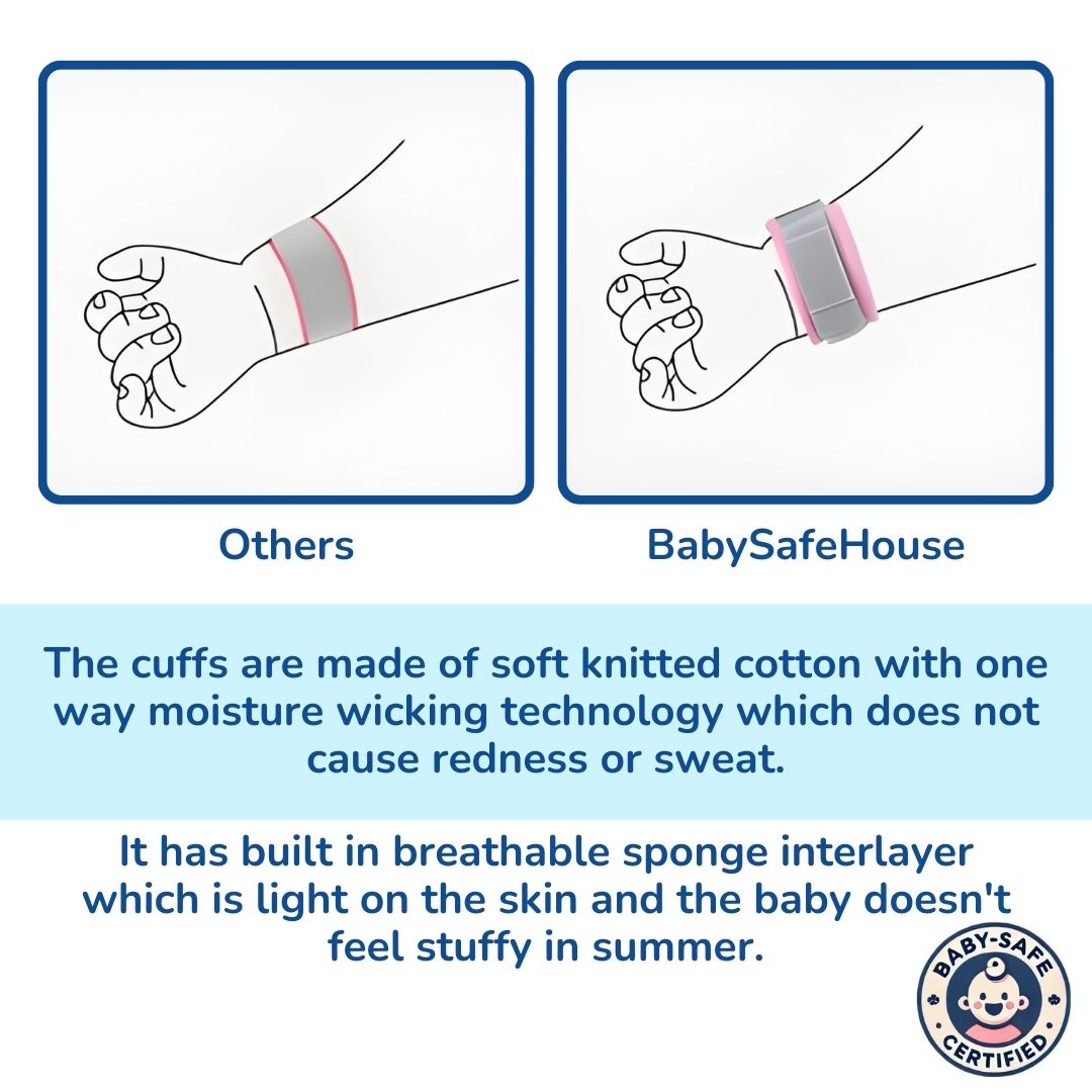 Anti-Lost Safety Wrist Link for Child Protection (Green Color / Pink Color)