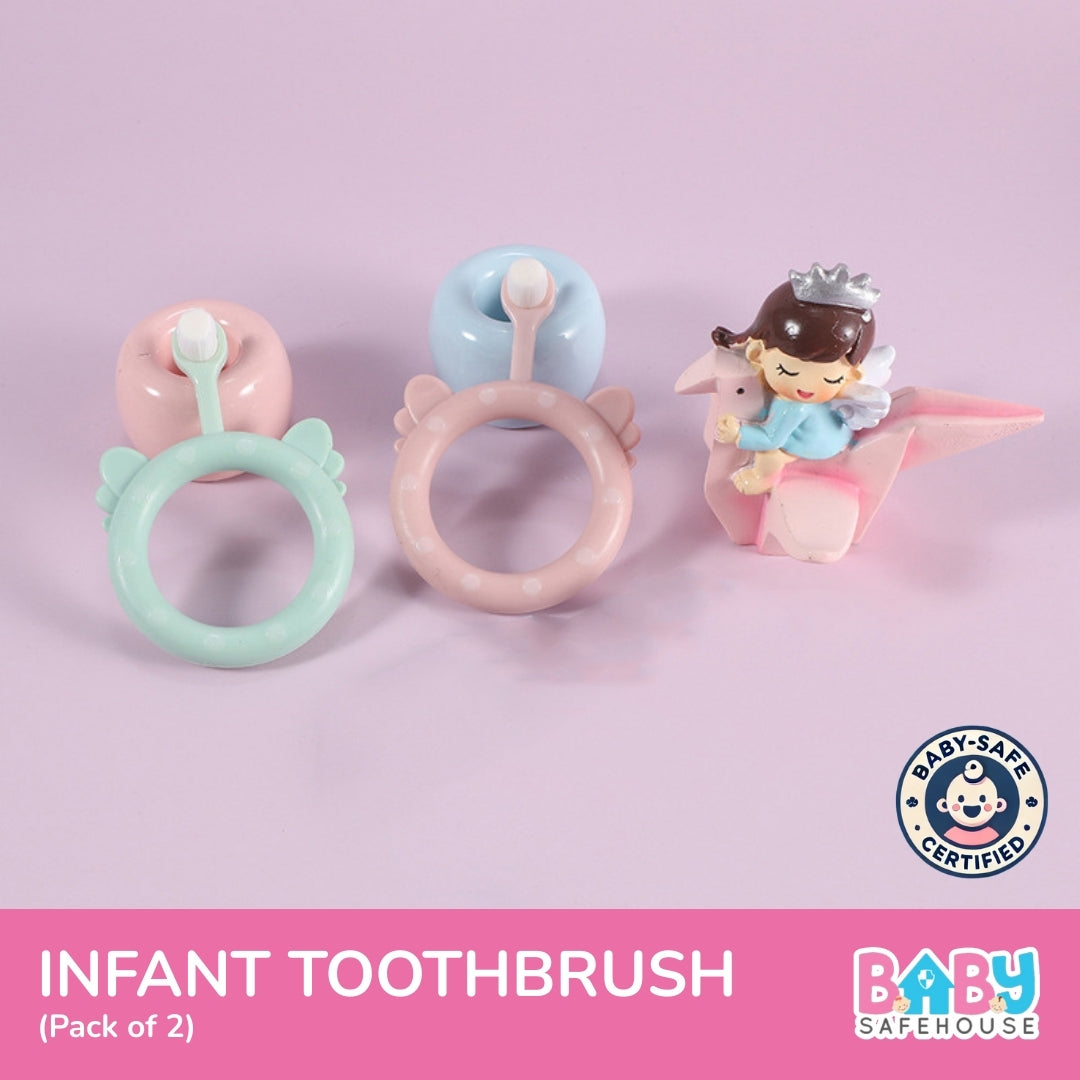 Infant Toothbrush (Set of 2) – Soft Baby Toothbrush for Gentle Oral Care