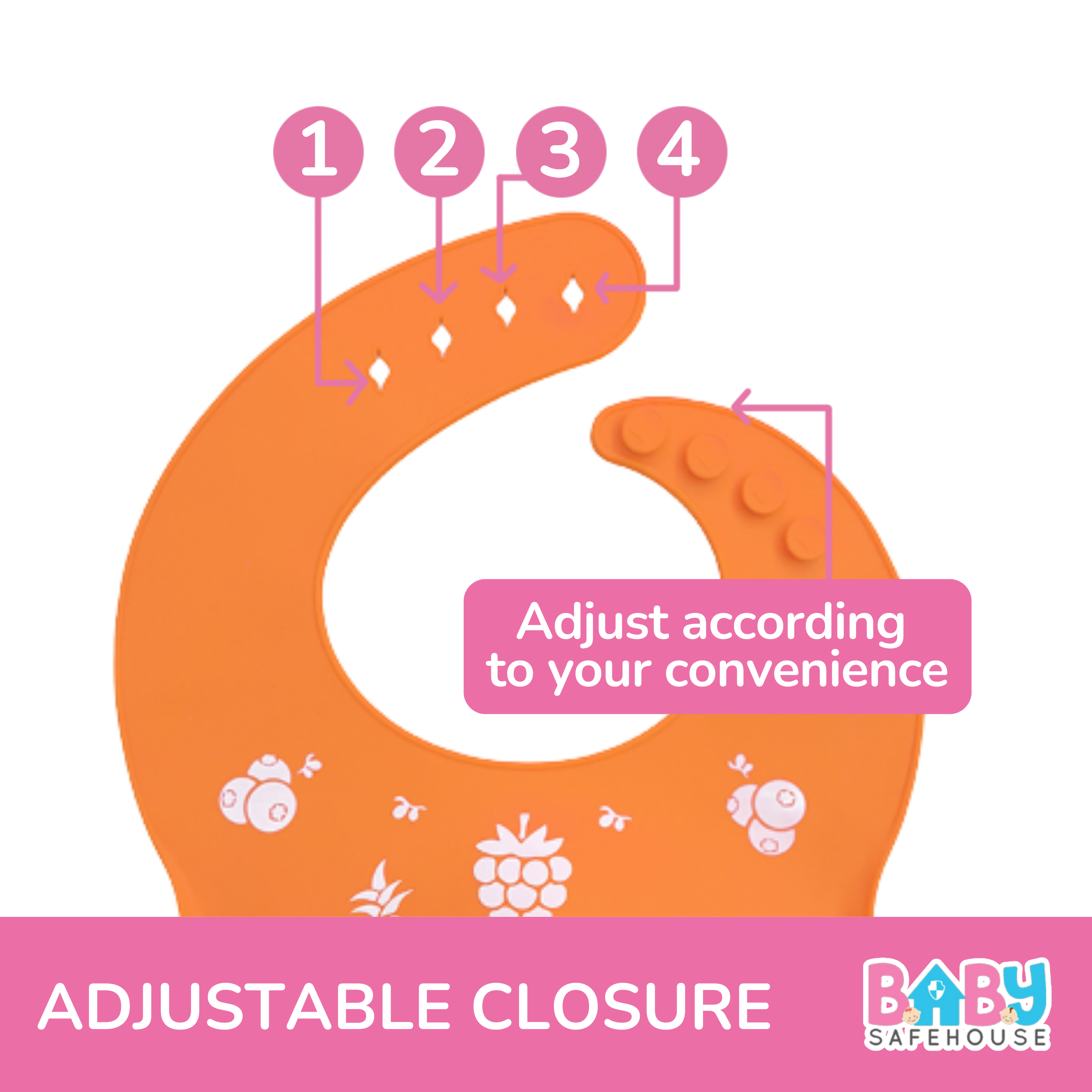 Waterproof Silicon Feeding Bib For Infants & Toddlers