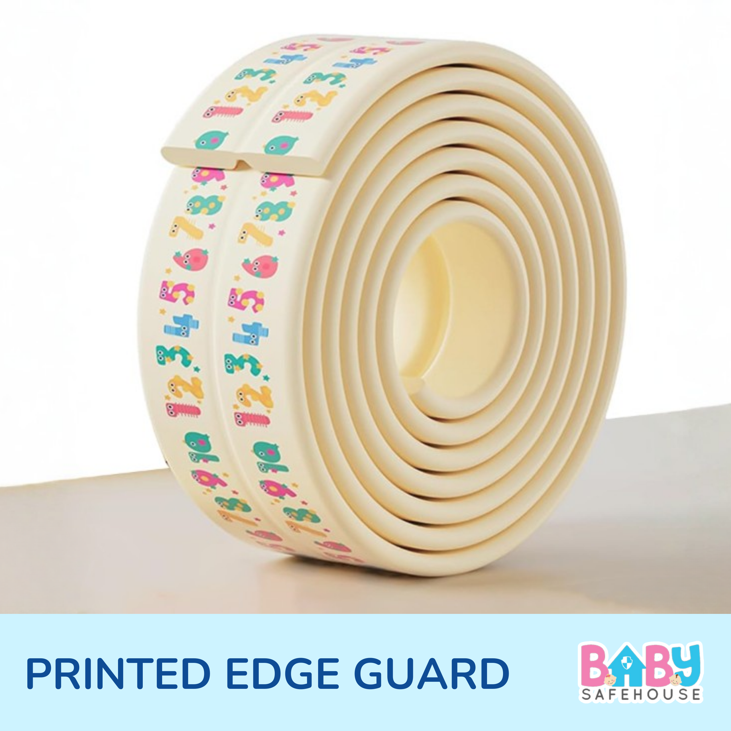 Multifunction Baby Safety Edge Guard - Bear Print / Number print