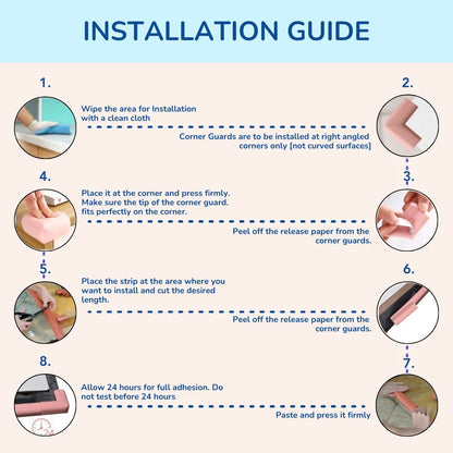 2M Edge Guard & Corner Protector Combo, Safe & Stylish Protection for Furniture
