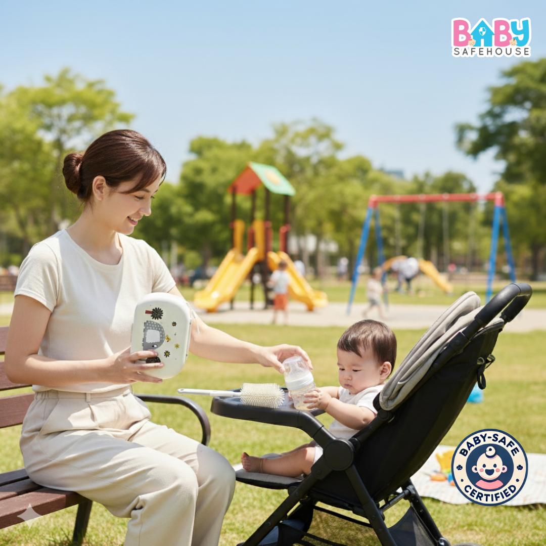 Portable Bottle Cleaning Brush Set – Travel Bottle Cleaner & Washing Brush for Baby Bottles