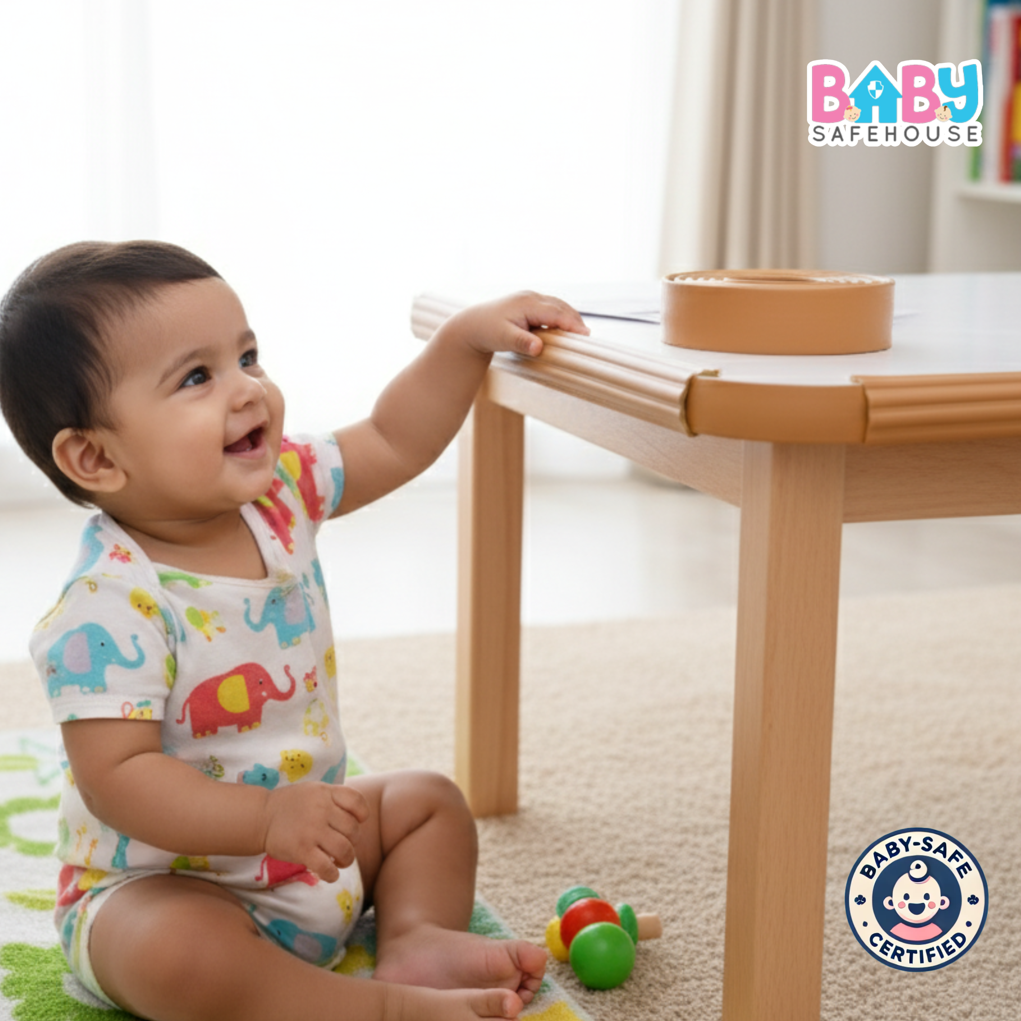 All-in-One Baby Proofing Kit – Edge & Corner Guards + Socket Covers + Door Guards + Cabinet Locks