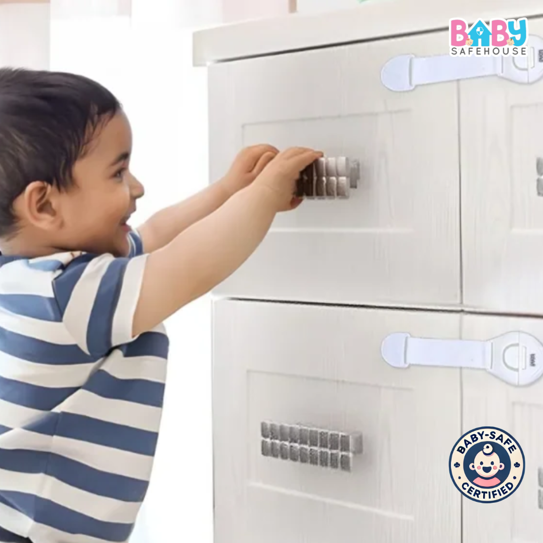Multifunction Baby Safety Cabinet Lock - Pack of 10