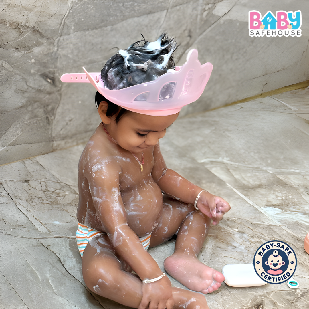 Shower Cap for Kids – Adjustable Kids Shower Cap for Shampoo Protection