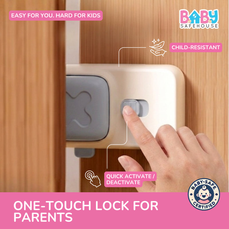 Baby Door Stopper, Finger Pinch Guard to Prevent Door Slamming & Accidental Lock-In
