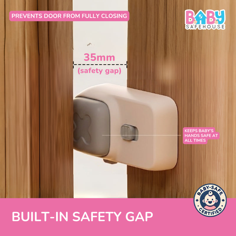 Baby Door Stopper, Finger Pinch Guard to Prevent Door Slamming & Accidental Lock-In