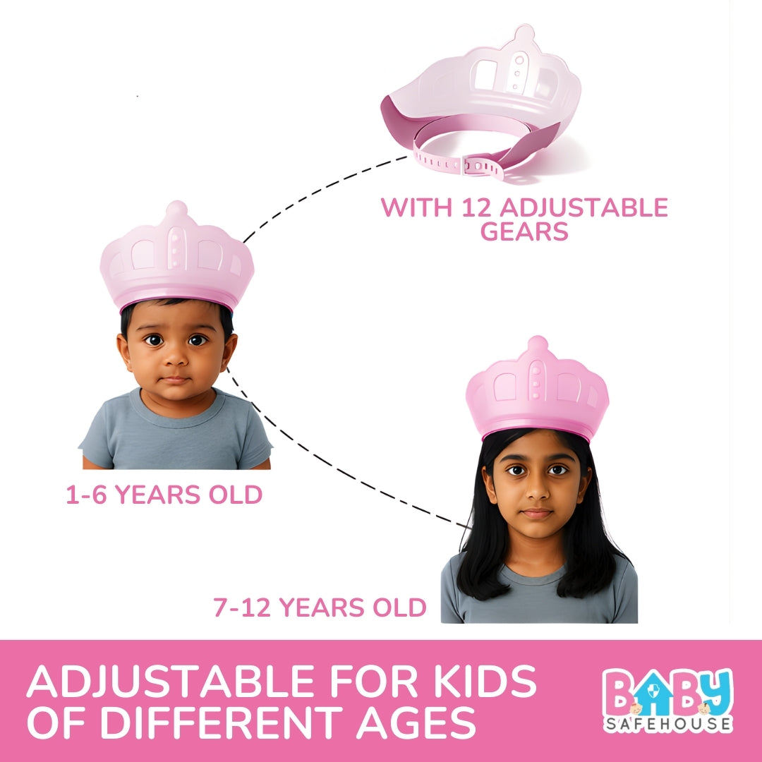 Shower Cap for Kids – Adjustable Kids Shower Cap for Shampoo Protection