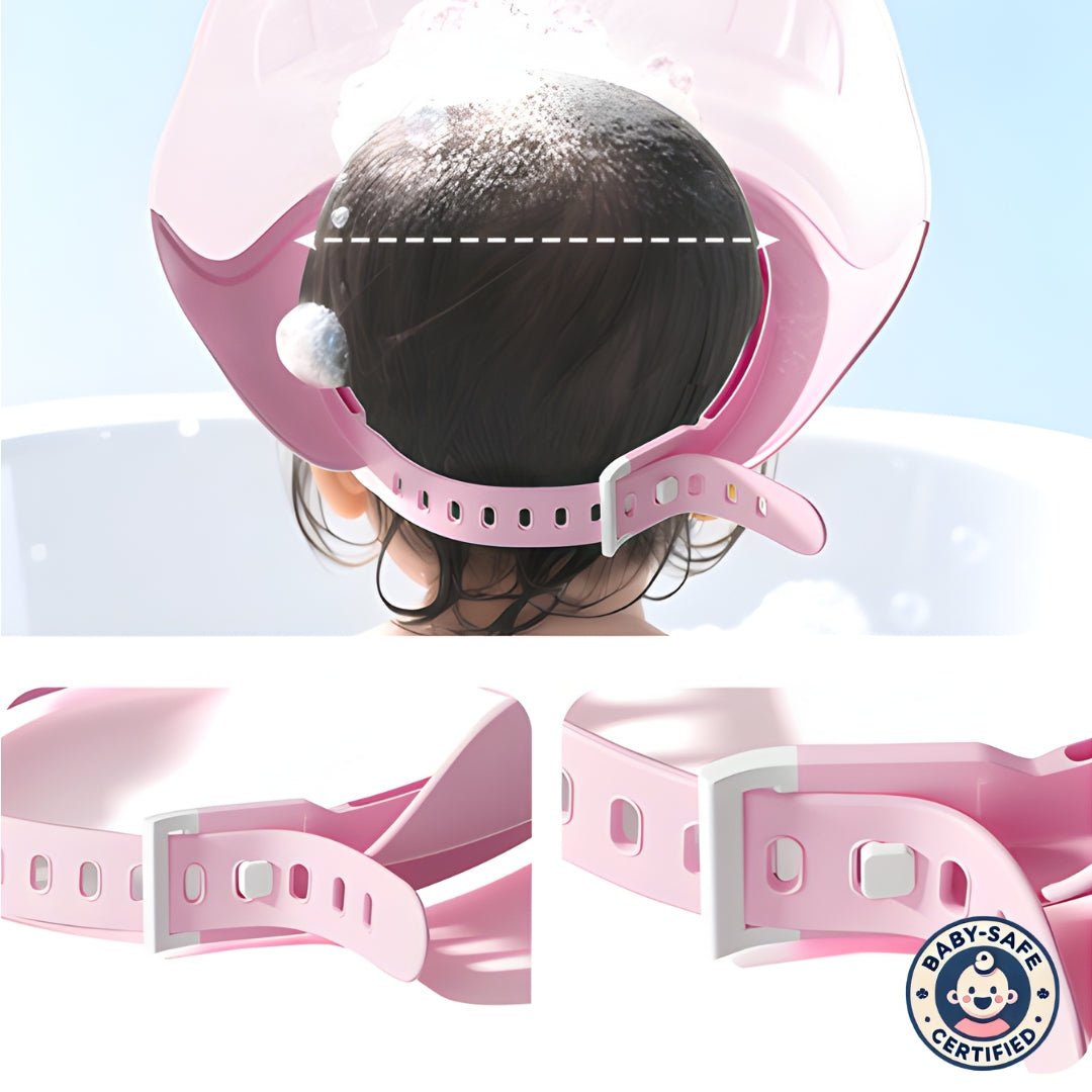Shower Cap for Kids – Adjustable Kids Shower Cap for Shampoo Protection